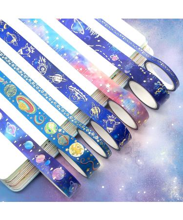 24 Rolls Washi Tape Set - Gold Foil Galaxy Decorative Masking Tape Constellation  Stars  Celestial  Adhesive Tape for Bullet Journal  Diy Craft  Scrapbooking Supplies  Gift Wrapping  Party decoration - Buy Online on SooperMarket.com