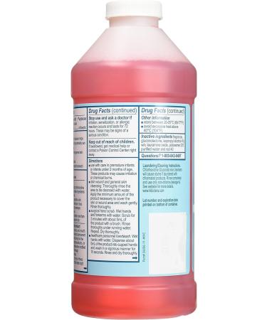 Hibiclens Antimicrobial Skin Liquid Soap 32oz - Pack of 2 | Gentle Cleanser for Effective Skin Protection - Buy Online on SooperMarket.com