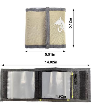 Aventik 10-Pocket Fly Fishing Leader Tippet Line Wallet - Grey | Tippet Storage Case for Carp and Catfish Rigs - Buy Online on SooperMarket.com