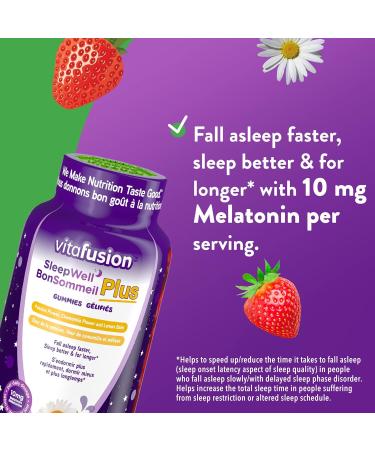 Vitafusion Sleepwell Plus Adult Vitamin Gummies 10mg Melatonin Per Daily Dose & D3 Adult Vitamin Gummies 1000 IU Vitamin D3 Daily Dose Supports Bones & Teeth* 150 Count - Buy Online on SooperMarket.com