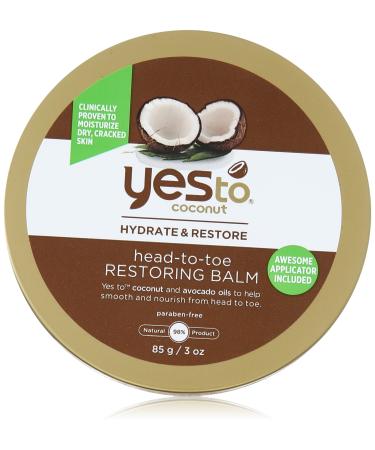 Yes To Coconut Head to Toe Restoring Body Balm  3 Ounce