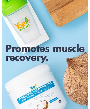 Organic Coconut Water Powder for Hydration and Energy - Unsweetened Electrolyte Supplement (14.12 oz) - Buy Online on SooperMarket.com