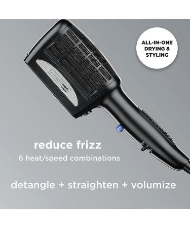 INFINITIPRO BY CONAIR 1875 Watt 3-in-1 Ceramic Styler with Attachments - Dual-Row Comb, Bristle Brush, Detangling Comb - Buy Online on SooperMarket.com
