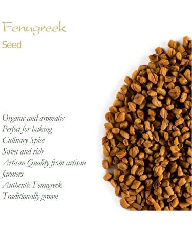 Organic Fenugreek Seeds - Culinary Grade - 100g (Pack of 1) | Real Trigonella Foenum-graecum - Buy Online on SooperMarket.com