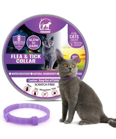 Cat Repellent Treatment Cat Repellent Collars Adjustable Cat Repellent Collar Waterproof Reflective Natural Repellent Cat Collar(Single Pack Purple) Single Pack Cat Purple