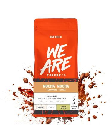 Coffee Ground 1kg Bag Ethiopian Mocha Flavoured Ground Coffee Chocolate & Fruits Notes Arabica Medium Roast Fresh Coffee Single Origin Omni Grind (We Are Coffee Co) Mocha Mocha 1.00 kg (Pack of 1)