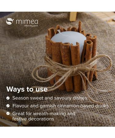 Mimea 7cm Cinnamon Sticks 500g - Premium Quality for Cooking, Distilling, Christmas Decoration, Cocktails & Garnishes - 0.5kg - Buy Online on SooperMarket.com