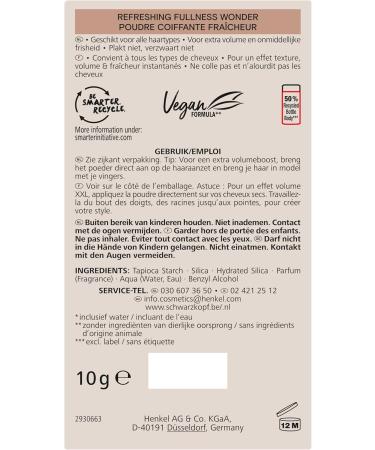 Schwarzkopf Taft Refreshing Fullness Wonder 2-in-1 Powder - 10 g - Buy Online on SooperMarket.com