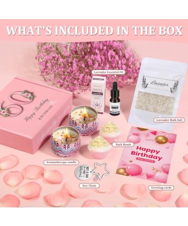 Pampering 60th Birthday Gift Set for Women - Relaxation Spa Hamper for Mum, Sister, Friend - Self Care Bath & Body Presents - Buy Online on SooperMarket.com