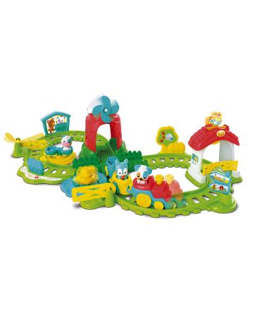 Clementoni 59200 The farm railway colorful farm fun motorized locomotive sweet animal figures sound effects & melodies toys for small children from 12 months