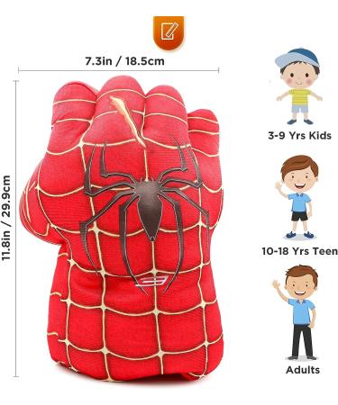 Kids Boxing Plush Superhero Gloves - Red | Fun Hands Fists Toys - Buy Online on SooperMarket.com