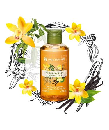 Yves Rocher Les Plaisirs Nature Bourbon Vanilla Bath & Shower Gel - 200ml | Luxury Sensual Shower Experience - Buy Online on SooperMarket.com