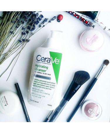 CeraVe Hydrating Facial Cleanser 12 fl oz - Gentle Moisturizing Cleanser for All Skin Types - Buy Online on SooperMarket.com
