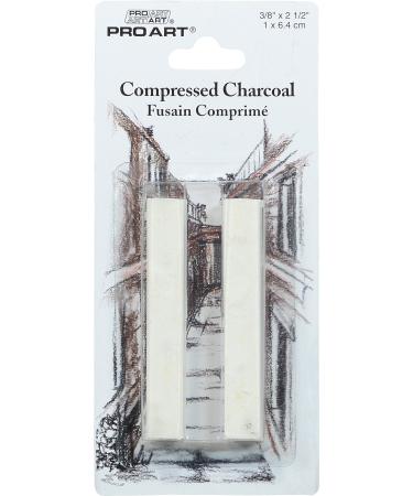 Pro Art Compressed Charcoal  White   2 Piece