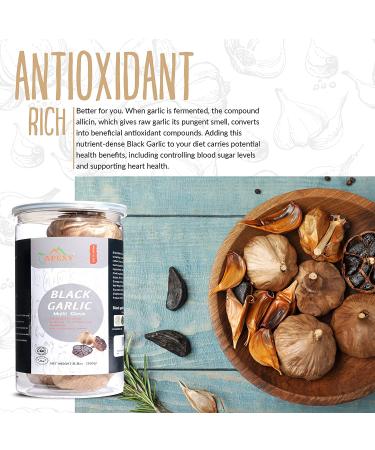 Organic Black Garlic Multi Clove 90 Days Fermented | No Additives | High Antioxidants | HALAL Certified | 8.5oz x 2 Pack | APEXY - Buy Online on SooperMarket.com
