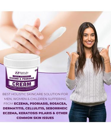 Natrulo Natural Eczema & Psoriasis Cream 2oz Gentle Itch Relief for Adults, Kids & Babies - Buy Online on SooperMarket.com