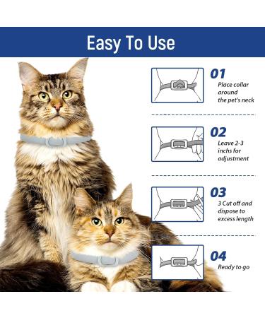 Kreezypet Flea and Tick Collar for Cats | 24-Month Protection | Essential Oils | 19 Inches | 3-Pack | International Shipping - Buy Online on SooperMarket.com