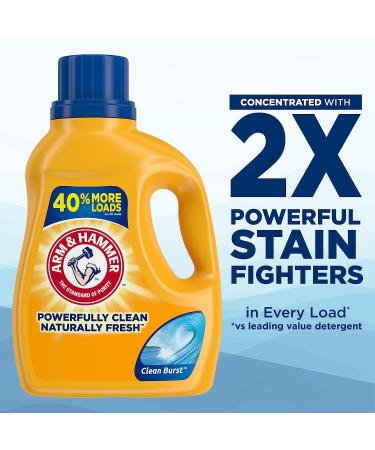Arm & Hammer Clean Burst Laundry Detergent - 105 Loads, 105 fl oz - Buy Online on SooperMarket.com