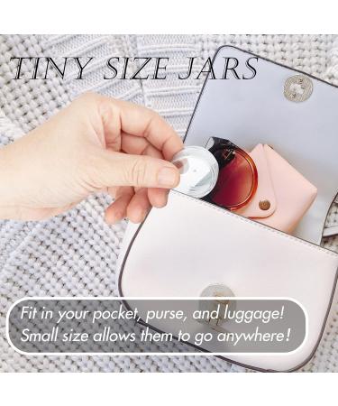 ZEJIA 3g Sample Containers with Lids - 25 Pack Clear Lip Balm Cosmetic Jars - Buy Online on SooperMarket.com