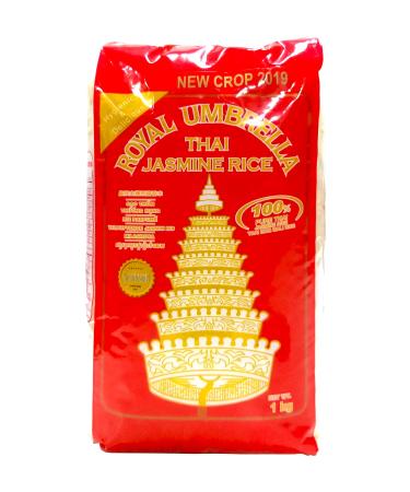 Royal Umbrella Thai Jasmine Rice 2kg 2 kg (Pack of 1)