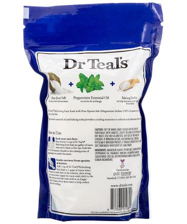 Dr Teal's Cooling Peppermint Epsom Salt Foot Soak 32oz - Buy Online on SooperMarket.com