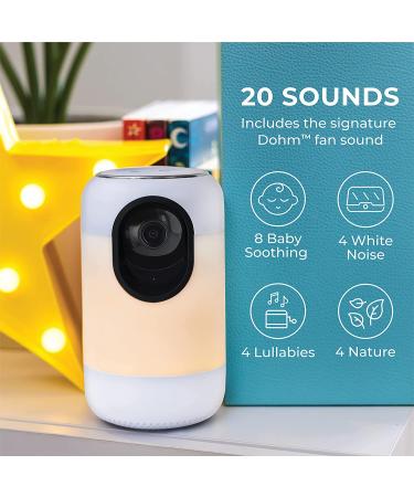 Ohma Smart Baby Monitor - White Noise Sound Machine, Night Light, Temperature & Humidity Sensor, Wireless Talk & Listen, WiFi Enabled Video Camera - Baby Registry Must Have - Buy Online on SooperMarket.com