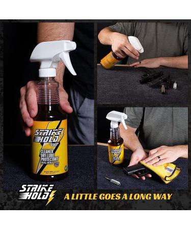 Strike Hold 16oz Gun Oil CLP Cleaner & Lubricant - Premium Gun Cleaning Solvent & Oil Spray - Buy Online on SooperMarket.com