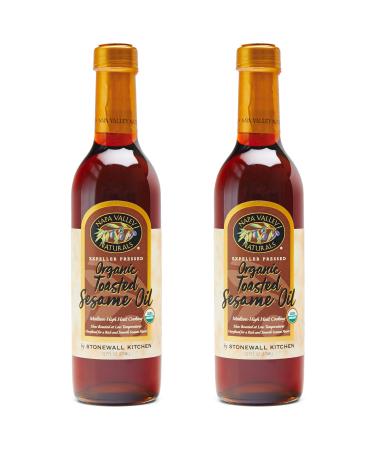 Napa Valley Naturals Organic Toasted Sesame Oil, 12.7 Ounce (2-Pack)