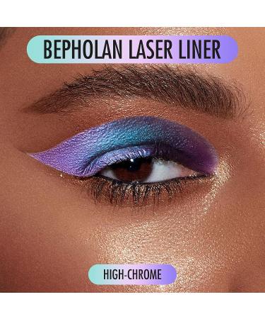 BEPHOLAN Purple Metallic Eyeliner Pencil | Long-Lasting 24h Waterproof Eyeliner Pen | Blue Purple Shifting Colors Glitter | Colored Eyeliner for All-Day Wear - Buy Online on SooperMarket.com