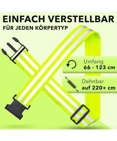 High Visibility Avana Reflector Belt - Safety Reflecting Belt for Jogging & Biking - Yellow Reflector Belt - Buy Online on SooperMarket.com