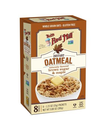 Bob's Red Mill Instant Oatmeal Packets Brown Sugar & Maple 8 Packets 1.23 oz (35 g) Each