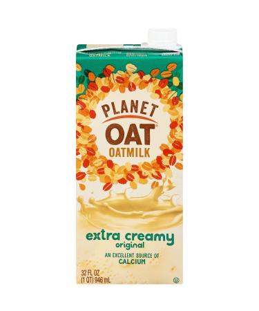 Planet Oat Oatmilk, Extra Creamy, 32 Fl. Oz (Pack of 6)