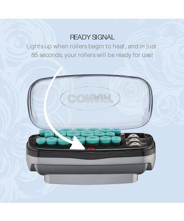Conair Xtreme Instant Heat Ceramic Hot Rollers with 20 Heated Clips - Multi-Size Set - Buy Online on SooperMarket.com