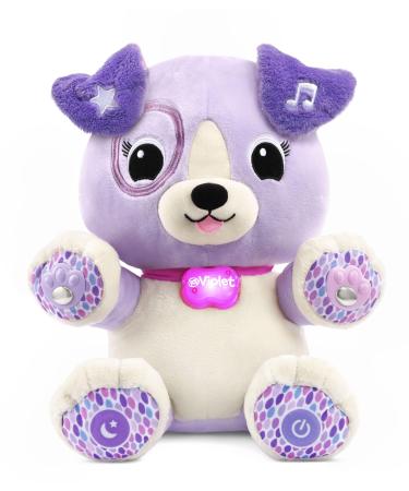 LeapFrog Pal Scout Smarty Paws | Soothing & Sensory Cuddly Toddler Toy with Lights & Music | Suitable for Ages 6 - 36 Months | Violet Violet Single