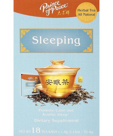 Prince of Peace Sleeping Tea, 18 Tea Bags – Herbal Tea Bags for Sleep Support – Bedtime Tea – Prince of Peace – Herbal Sleep Aid – Valerian Root Tea 18 Count (Pack of 1)