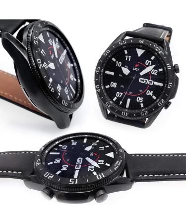 Abanen Watch Bezel for Samsung Galaxy Watch 3 45mm  Aluminum Adhesive Lightweight Watch Bezel Cover Anti-Scratch Protection Sticker Ring for Galaxy Watch3 45mm (Black) - Buy Online on SooperMarket.com