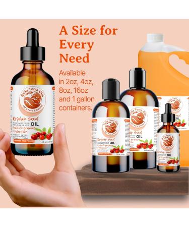 Rosehip Seed Oil. 120ml. 100% Pure. Cold-pressed. Unrefined. Chemical-free. Rich in Vitamin C. Great for Mature Skin. Natural Moisturizer for Hair Skin. 120 ml (Pack of 1) - Buy Online on SooperMarket.com
