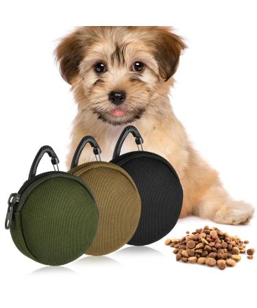 Heyu-Lotus 3 Pcs Small Dog Treat Bag Pet Treat Bag Puppy Dog Training Pouch Portable Pet Training Treats Pouch with Carabiner Dog Walking Bags for Pet Puppy Travel Outdoor Use