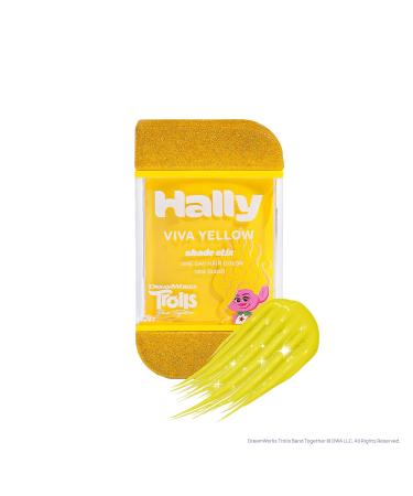 Buy Hally Hair Viva Yellow 1-Day Hair Color for Kids | Temporary Shade Stix Dye | No Mess Application | Washes Out Easily | Fun Trolls Hair Accessories for Girls & Boys - Buy Online on SooperMarket.com