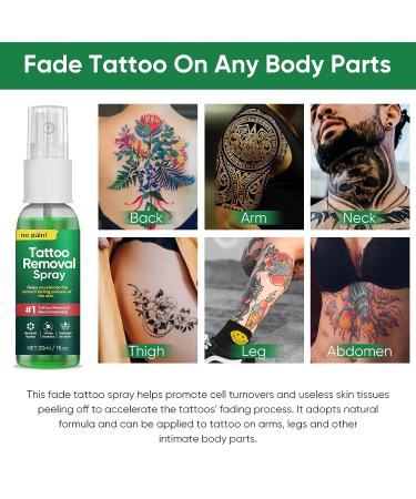 Natural Tattoo Fade Spray for Permanent and Safe Tattoo Removal - Buy Online on SooperMarket.com