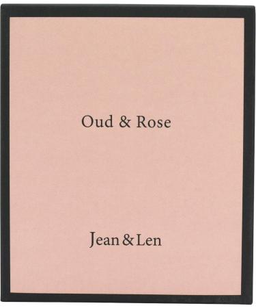 Jean & Len Oud & Rose Fragrance Candle - 230g | Luxurious Aromatherapy Pleasant Resin & Velvety Rose Scent | International Shipping Available - Buy Online on SooperMarket.com