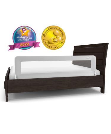 Bed Rail for Toddlers - Extra Long Toddler Bedrail Guard for Kids Twin, Double, Full Size Queen & King Mattress - Baby Bed Rails for Children (Grey XL) Grey X-Large