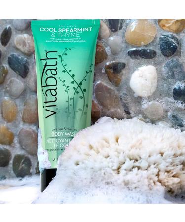 Vitabath Cool Spearmint & Thyme Body Wash and Body Polish Combo - 10 oz (Pack of 1) | Cruelty-Free & Paraben-Free | Moisturizing Bath Cleanser - Buy Online on SooperMarket.com
