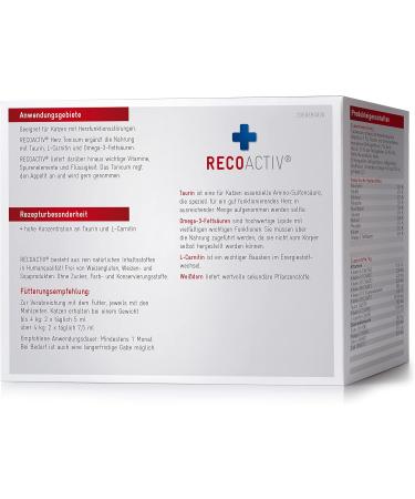 Recoactive Heart Tonic for Cats - 3x90ml Supplement for Cardiac Health Taurine & Omega-3 - Buy Online on SooperMarket.com