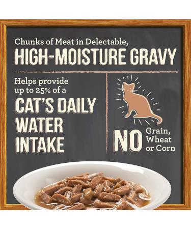 Merrick Purrfect Bistro Bon Appetits Grain Free Adult Wet Cat Food 3 oz. Pouch (Pack of 24) - Gravies Chicken - 72 Ounces Total - Buy Online on SooperMarket.com