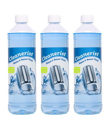3 x 1 Cleanerist New !!"With lemon scent" Suitable for refilling the shavers of Braun Clean & Renew Synchro Activator and Pulsonic Series 3/5/7/8/9 1 L (3 Series)