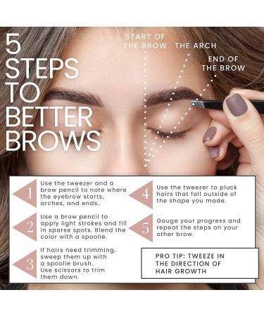 Macs Professional Tweezers Set for Eyebrow Plucking & Ingrown Hair Removal - Stainless Steel Precision Sharp Tips - Black 7343BK - Buy Online on SooperMarket.com