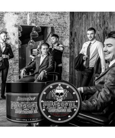 Immetee Hair Pomade for Men - Strong Hold High Shine Water-Based Clay - 150g Easy to Wash Non-Greasy Hair Wax for All Styles - Buy Online on SooperMarket.com
