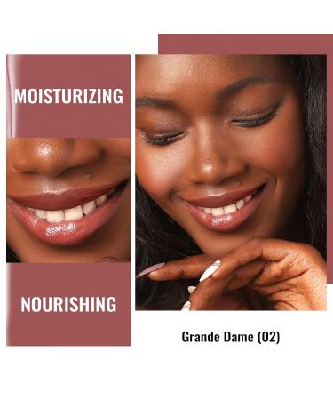 Oulac 2-in-1 Lipstick & Lip Balm - Juicy Shiny Lip Care for Smooth Hydrated Lips | Vegan Plummy Terracotta - Buy Online on SooperMarket.com