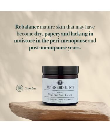 Napiers Vegan Wild Yam & Marigold Cream - Natural Relief for Menopause Symptoms - 60 ML (Scentless) - Buy Online on SooperMarket.com
